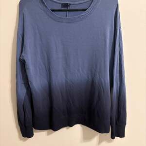 Splendid Women's Super Soft Jersey Ombre Dip Dye Sweatshirt Pullover Medium